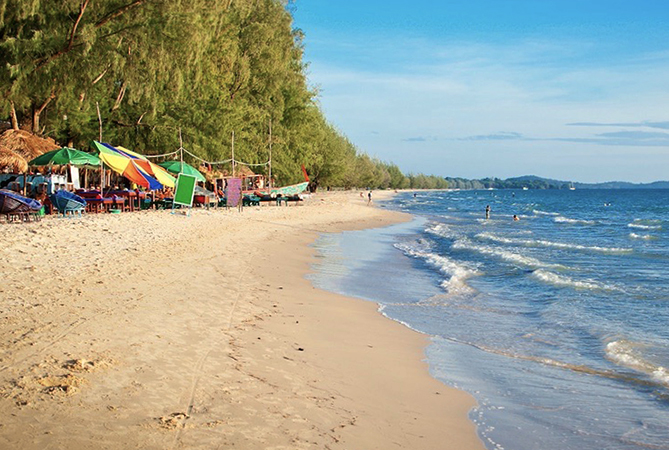 Пляж в Камбодже