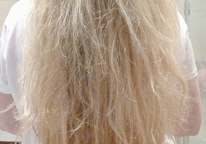 Обесцвеченные волосы